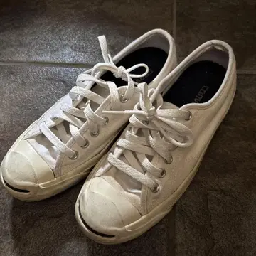 Converse Jack Purcell 화이트 스니커즈 24cm