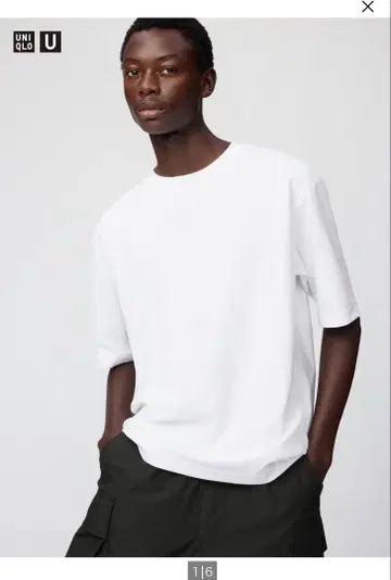 [ 새상품 XXL 2장 화이트 ] 에어리즘 코튼 오버사이즈 T셔츠 UNIQLO