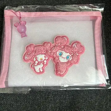 TWICE LOVELYS x SANRIO 메쉬 파우치 모브리 & 마이멜로디