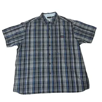 [ 인기 ] Dickies 반팔 셔츠 블루 체크 2XL