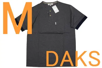 처분 가격 닥스 DAKS 남성용 헨리넥 T셔츠 (M) No.20 새상품 61% OFF