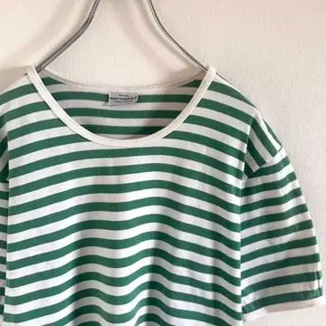 [ Marimekko ] 마리메꼬 티셔츠 그린 보더 티셔츠 스테디셀러