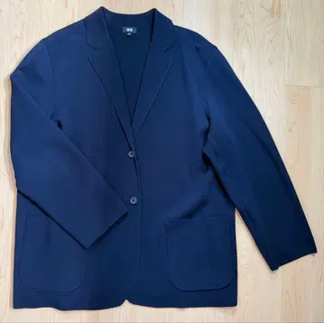 UNIQLO 밀라노 리브 자켓 네이비 XXL