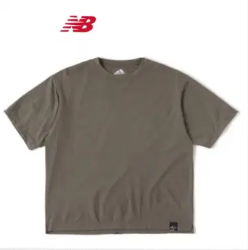 NEW BALANCE 티셔츠 카키 남성용 S사이즈 새상품