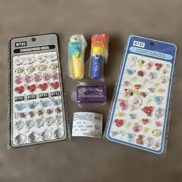 BT21 라이트 스틱 참 2종 카세트 참 푹푹 씰 2종