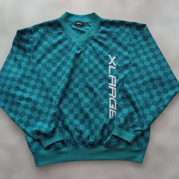 [ 새상품급 ] X-Large 엑스라지 나일론 자켓 체크 무늬 깃발