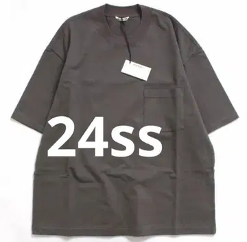 24ss AURALEE HEAVY WEIGHT TEE 4 그레이