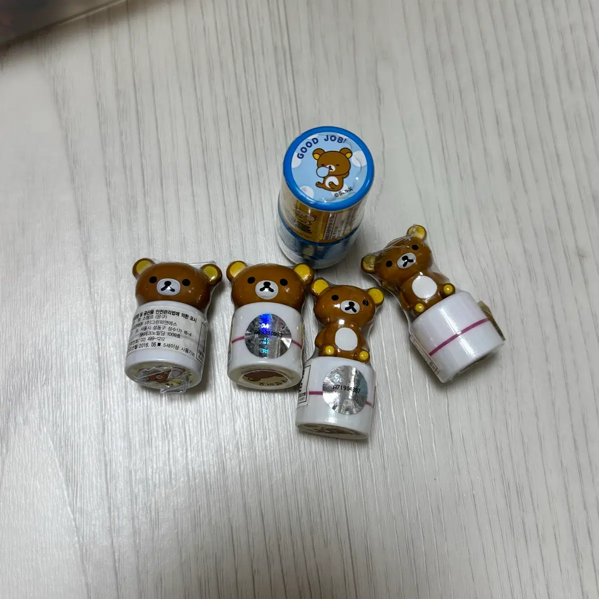산엑스 리락쿠마 고전 도장 스탬프