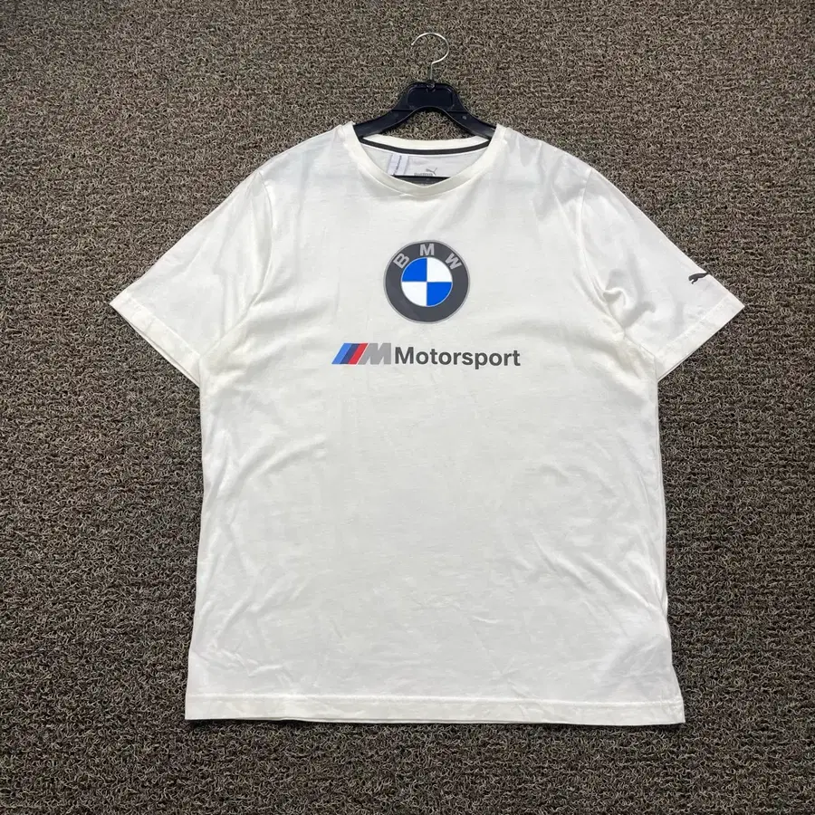 푸마 BMW 화이트 반팔 티셔츠