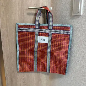 BODE 토트백 체크 무늬