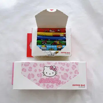 쓰리코 키티 지퍼백 지퍼락 8 쓰리코인즈 레오파드 무늬 키티