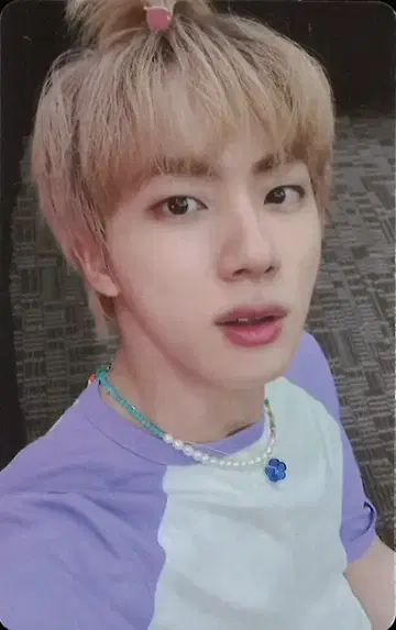 BTS JIN 2021 MUSTER SOWOOZOO DVD/DIGITAL CODE반 트레이딩 카드 보라색 *손상