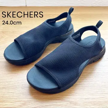 [새상품급] SKECHERS 스케쳐스 플렉스어필 샌들 24 블랙