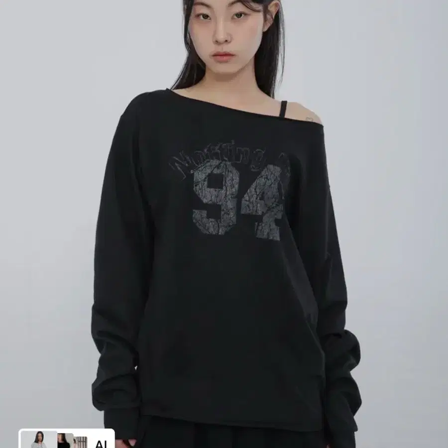 칙스 노팅힐 페미닌 원숄더 롱슬리브 블랙