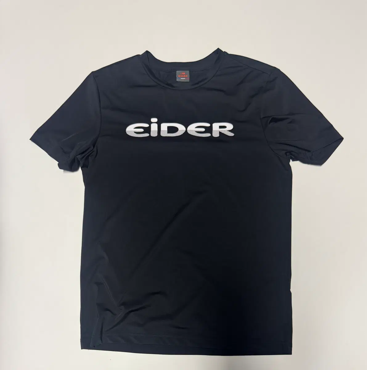 아이더 Eider 빅 로고 기능성 반팔 티셔츠 M 블랙