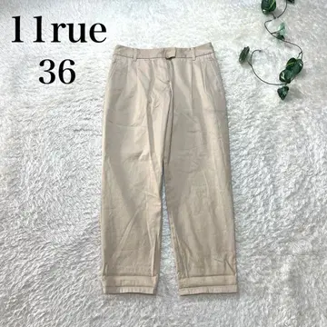 11rue 치노 팬츠 일본제 아이보리 36 코튼 100%