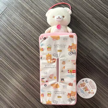 리락쿠마 걸이형 봉제 인형 티슈 케이스 커버