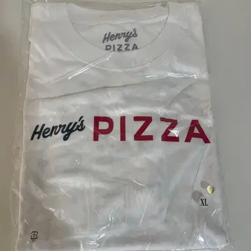 Henry's PIZZA 티셔츠 화이트 XL 사이즈