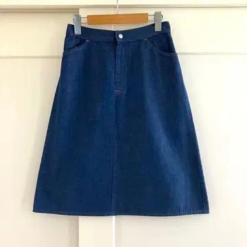 70s VINTAGE Levi's 오렌지 탭 라이트 온스 데님 스커트