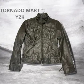 TORNADO MART 토네이도 마트 싱글 가죽 자켓 Y2K
