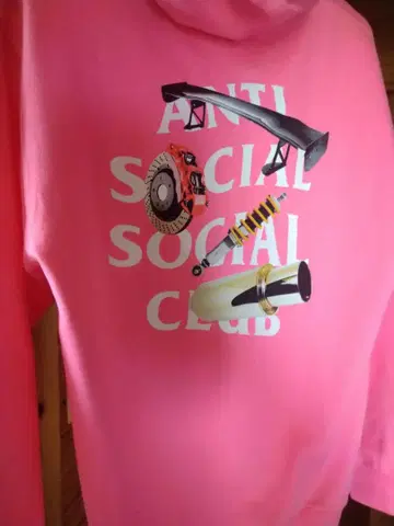 ANTI SOCIAL SOCIAL CLUB 후드티 핑크 [ 예쁜 구제 의류 ]
