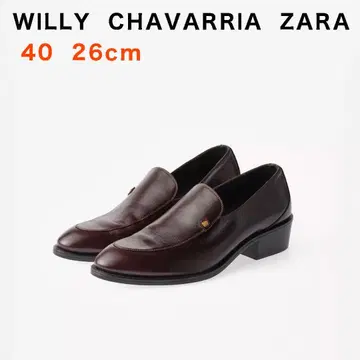 WILLY CHAVARRIA ZARA 드레스 가죽 로퍼 상자 없음 26