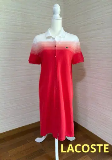 라코스테 프랑스제 그라데이션 폴로 원피스