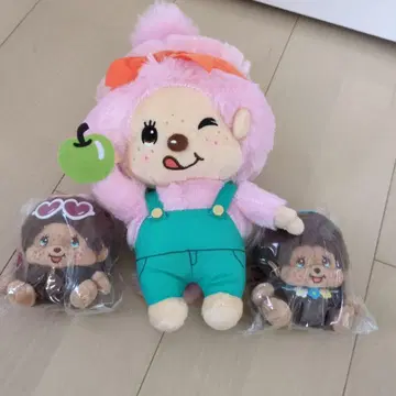 Monchhichi 봉제 인형 3개 세트