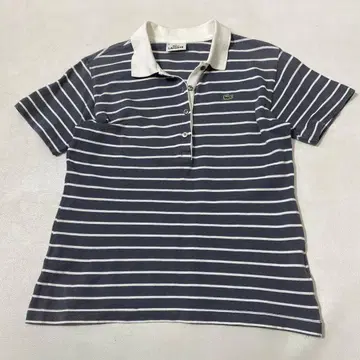 LACOSTE 여성용 보더 사슴 피케 셔츠 악어 자수 40