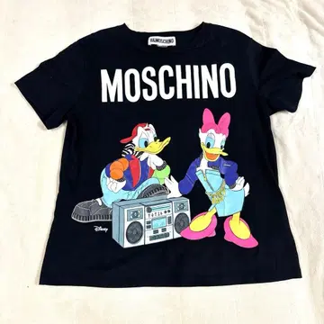[ 새상품급 ] 레어 사이즈M MOSCHINO T셔츠 디즈니 콜라보 H&M