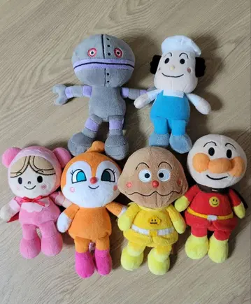 호빵맨 봉제 인형 6체 세트
