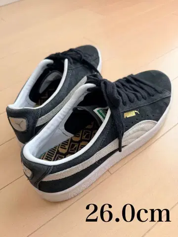 PUMA 스웨이드 빈티지 스니커즈 블랙
