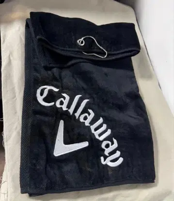 CALLAWAY 캐릭터웨이 타월 캐디백 골프 블랙 미사용