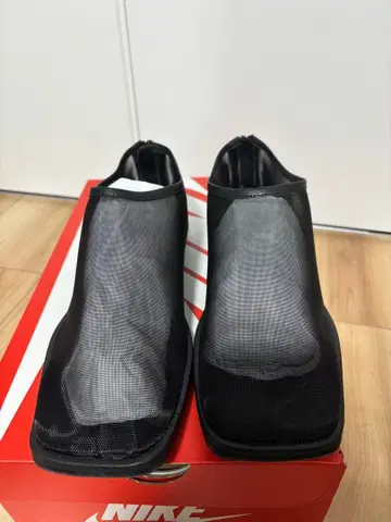marw 여성용 메쉬 스퀘어토 신발 블랙 24.5cm