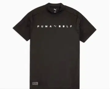 현행 새상품 PUMA 남성용 골프 PB 로고 모크넥 반팔 셔츠