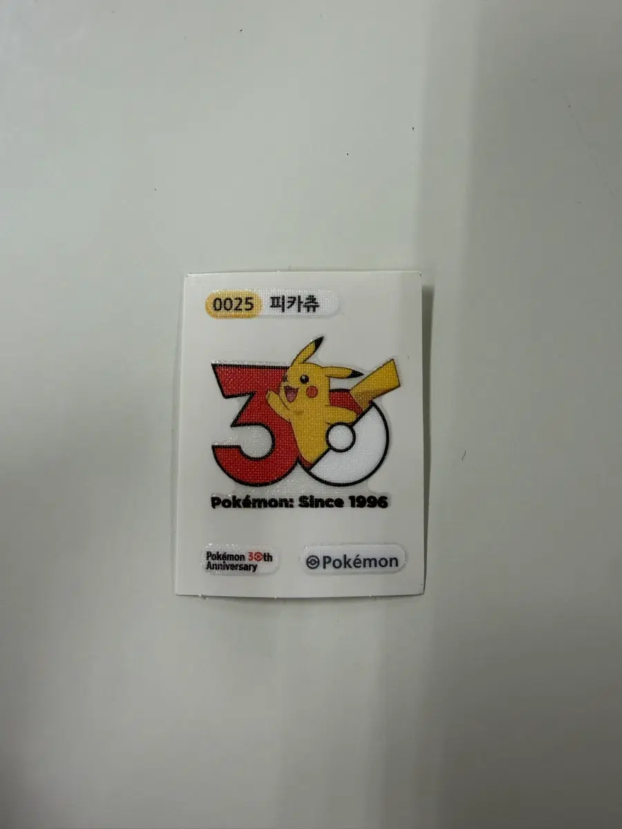 피카츄 30주년 띠부씰