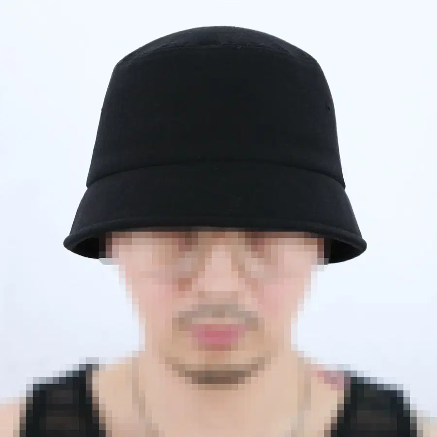 롤프 쮸리원단 숏창 벙거지 버킷햇 검정 블랙 짧은 스판