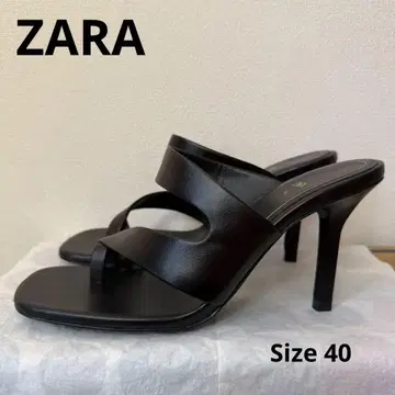 즉시 구매 가능 ZARA 블랙 샌들 힐 26cm