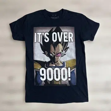 드래곤볼 Z 베지터 IT'S OVER 9000! 티셔츠 S 사이즈