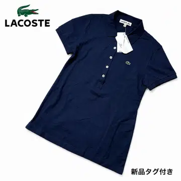 새상품 LACOSTE 라코스테 피케 셔츠 네이비 원포인트 로고 L 사이즈