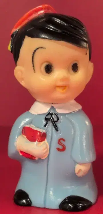 신용금고 저금통 신짱 박사 아카데믹 드레스 스카이블루 100mm 100mm