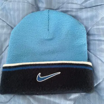 NIKE 니트 모자 비니 라이트 블루 블랙