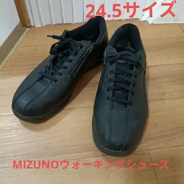 MIZUNO 사이드 지퍼 워킹 스니커즈 블랙