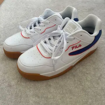 [새상품급] FILA 스니커즈 화이트 레드 블루 고무 밑창 27.0