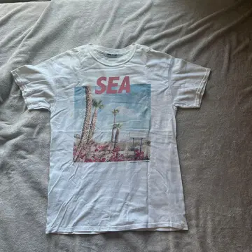 WIND AND SEA 티셔츠 포토 프린트