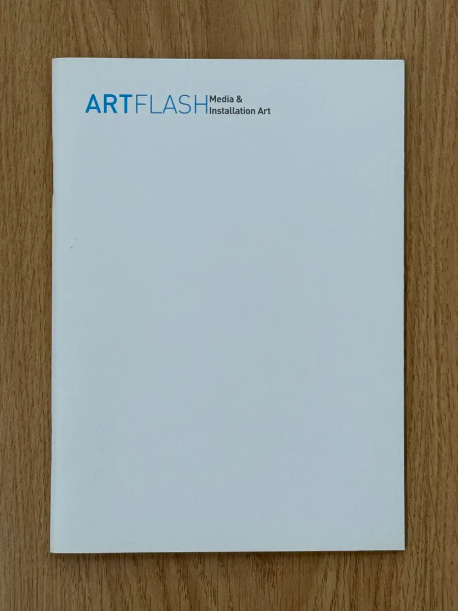 ARTFLASH 미디어 & 설치 미술 팜플렛
