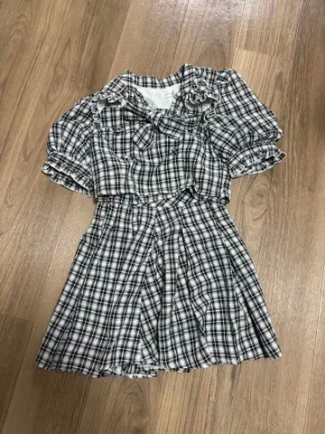 evelyn 체크 무늬 셋업