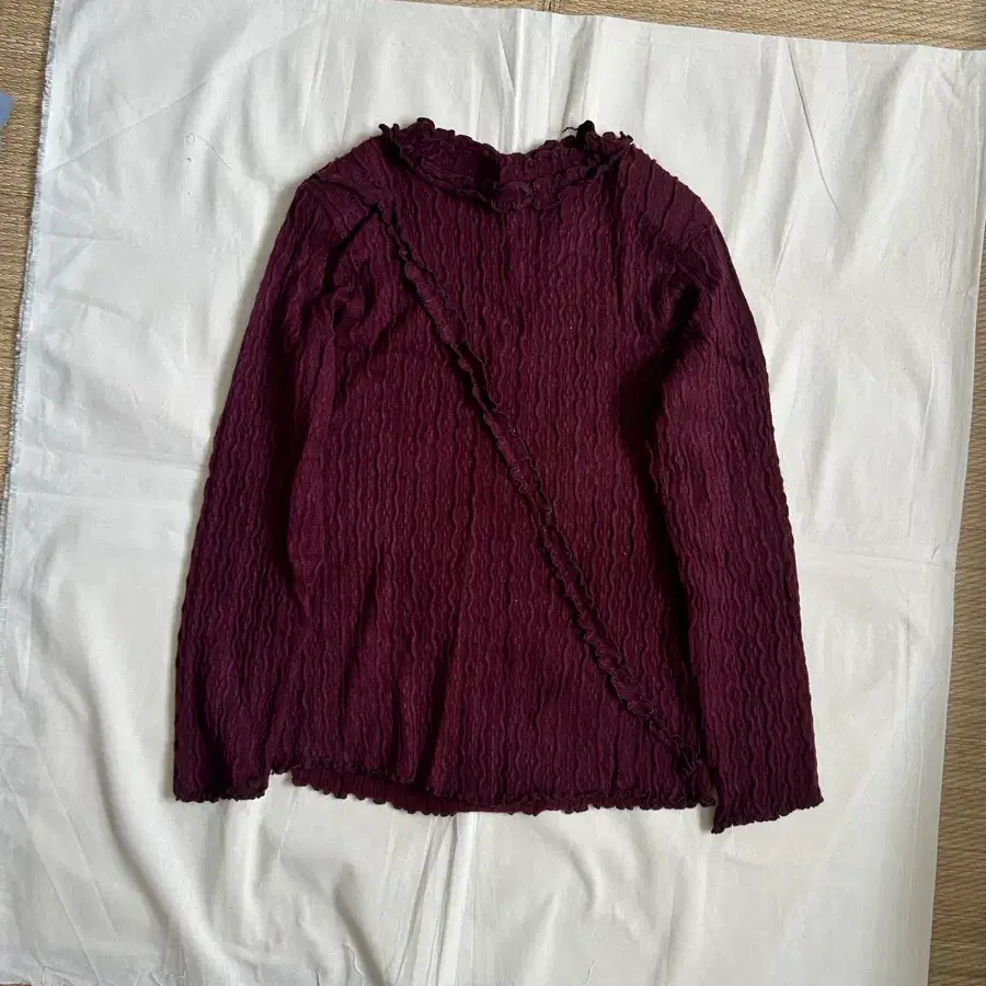 burgundy knit