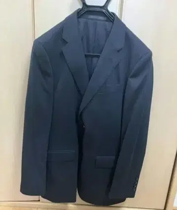 UNIQLO 남성용 수트 상하의 세트 블랙 사이즈 40 허리 70cm
