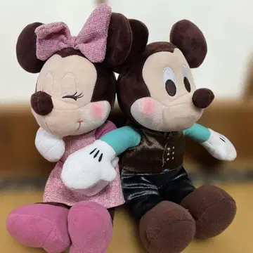 Disney 미키 & 미니 페어 봉제 인형